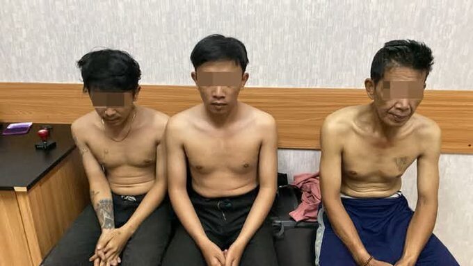 Tampang pelaku pencabulan bocah 5 tahun, YMA, YMU, dan ES (X/@Heraloebss)