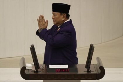 Presiden Prabowo Subianto saat menyampaikan pidato bersejarah di Majelis Agung Nasional Turki, menyerukan solidaritas global untuk Palestina.