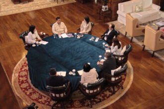 Presiden Prabowo Subianto dalam wawancara bersama tujuh jurnalis dari tujuh media massa di kediamannya di Hambalang, Bogor, Jawa Barat, Minggu, 6 April 2025. (Dok. Photo IST)