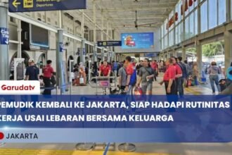 Ribuan Pemudik Mulai Kembali ke Ibu Kota Lewat Stasiun Pasar Senen (YouTube/Garuda TV)