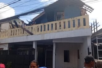 Kondisi rumah yang terbakar di Depok (Okezone)