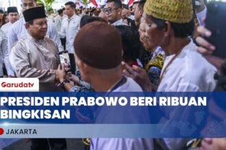 Presiden Prabowo Gelar Open House di Istana Kepresidenan, Berikan 5.000 Paket Bingkisan untuk Warga (YouTube/Garuda TV)
