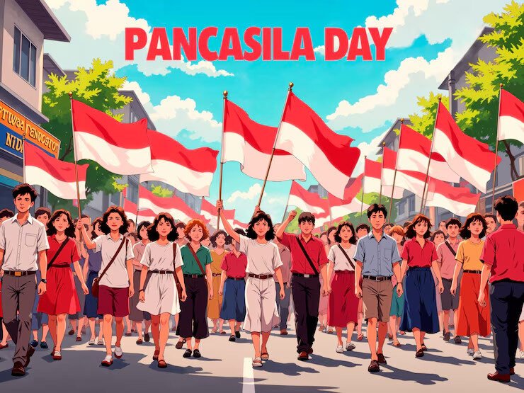 Ilustrasi Hari Lahir Pancasila (Dok. Freepik)