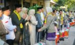 Pelepasan jemaah calon haji Kota Mataram, Provinsi Nusa Tenggara Barat kloter 9 Embarkasi Lombok (Dok. Istimewa)
