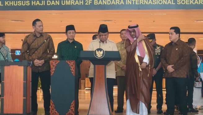 Presiden Prabowo resmikan terminal khusu haji (Dok. Istimewa)
