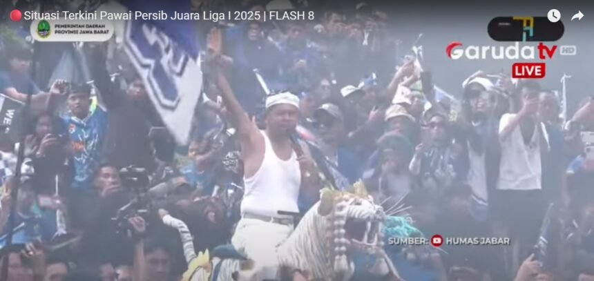 Pesta Kemenangan Maung Bandung, “Bapak Aing” Bakar Semangat Bobotoh