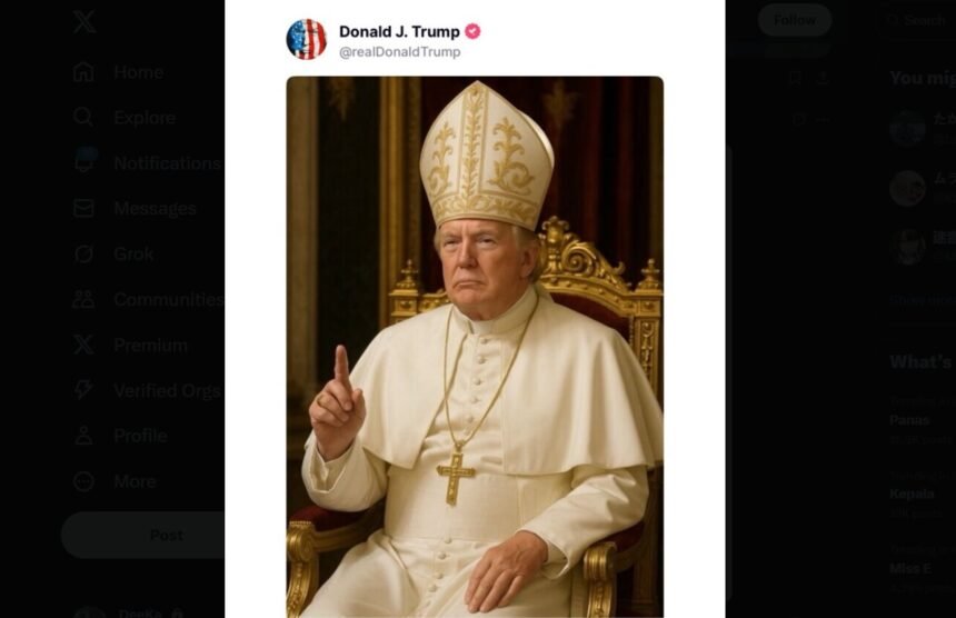 Trump Bikin Geger dengan Foto AI Jadi Paus, Warganet Murka Jelang Konklaf Vatikan