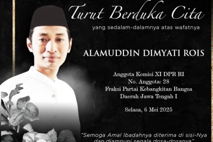 KH Alamudin Dimyati Rois (Gus Alam), pengasuh Pesantren Al-Fadllu wal Fadhilah dan anggota DPR RI, meninggal dunia setelah kecelakaan tragis di Tol Pemalang-Batang.