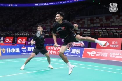 Muhammad Shohibul Fikri/Bagas Maulana kembali dipasangkan saat menghadapi Korea Selatan di semifinal Sudirman Cup 2025.