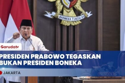Presiden Prabowo Bantah Jadi "Presiden Boneka"