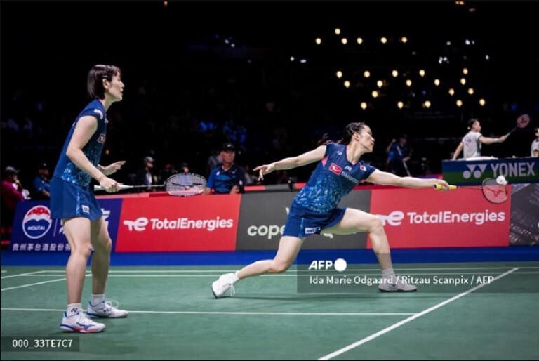 Hasil final Singapore Open 2025, Rin Iwanaga/Kie Nakanishi berakhir harus ikhlas dapat runner up (Dok. AFP)