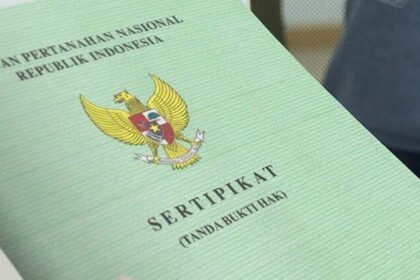 Ilustrasi Sertifikat Tanah (Dok. Istimewa)