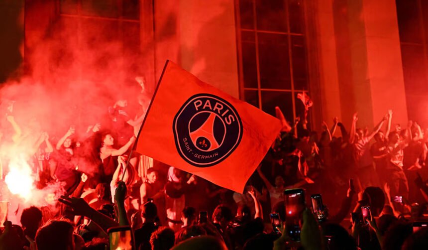 Pesta kemenangan PSG setelah meriah gelar juara Liga Champions (Dok. AFP)