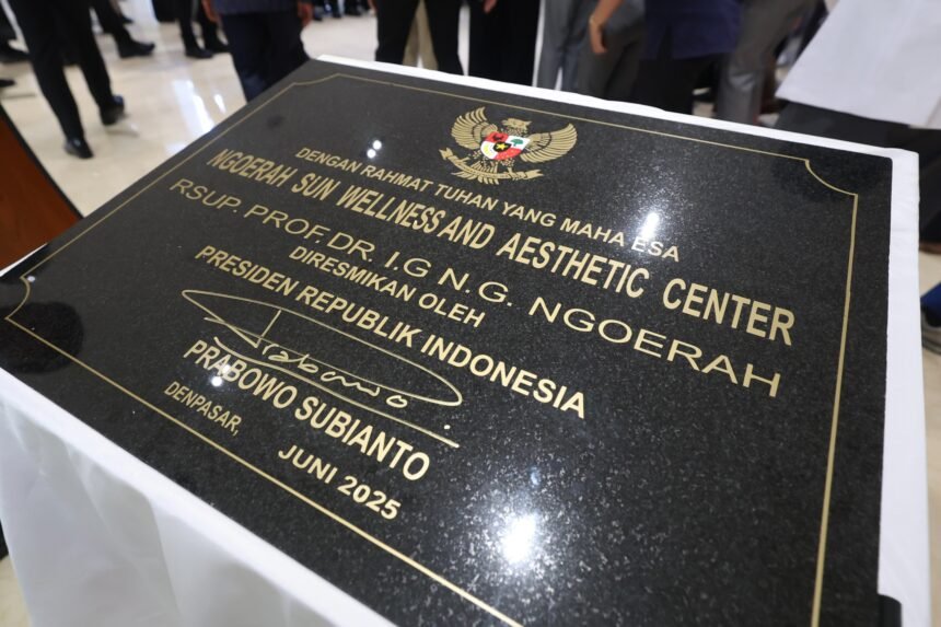 Presiden Prabowo Resmikan Ngoerah Sun Wellness (Dok. Tim Media Presiden Prabowo)