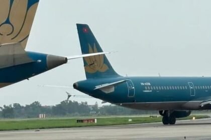 Tabrakan Pesawat Vietnam Airlines di Hanoi, Sayap Boeing 787-9 Hantam Ekor Airbus A321