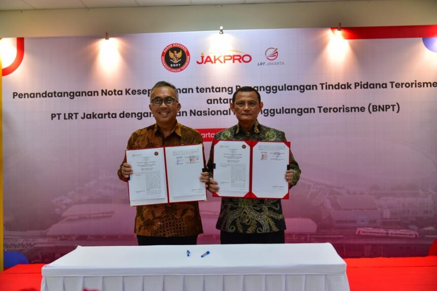 BNPT dan LRT Jakarta Sepakati Kerja Sama Tangkal Terorisme di Transportasi Publik 2 BNPT dan LRT Jakarta Sepakati Kerja Sama Tangkal Terorisme di Transportasi Publik
