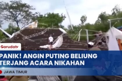 Angin Puting Beliung Terjang Resepsi Pernikahan di Sampang Madura