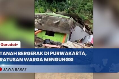 Tanah Bergerak di Purwakarta Rusak Puluhan Rumah, Ratusan Warga Terpaksa Mengungsi