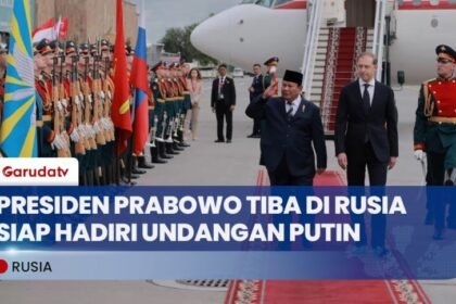 Presiden Prabowo Tiba di Rusia, Siap Bertemu Vladimir Putin