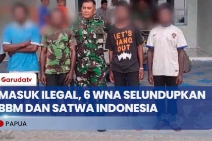 TNI AL Amankan 6 WNA Penyelundup BBM dan Satwa di Laut Jayapura