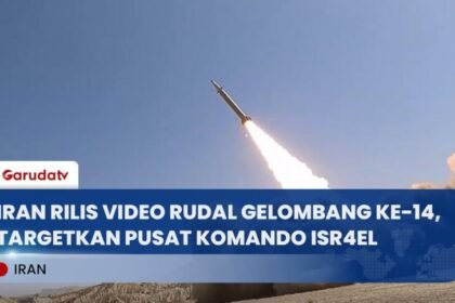 Iran Rilis Video Peluncuran Rudal Gelombang Ke-14, Targetkan Pusat Komando Isr4el