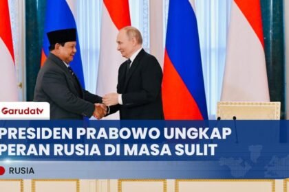 Presiden Prabowo Subianto Tegaskan Hubungan Indonesia-Rusia Terus Meningkat di Lawatan Pertama