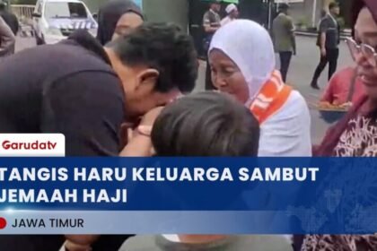 Tangis Haru Sambut Kepulangan Jemaah Haji Kloter 33, Isu Bom Warnai Perjalanan Pulang