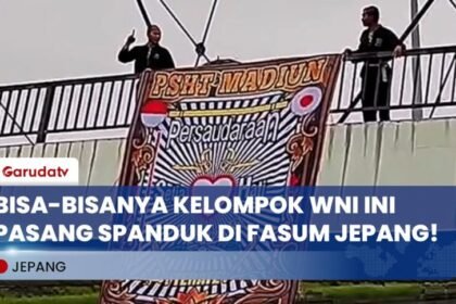Spanduk PSHT Terbentang di Fasilitas Umum Jepang, Tuai Beragam Protes
