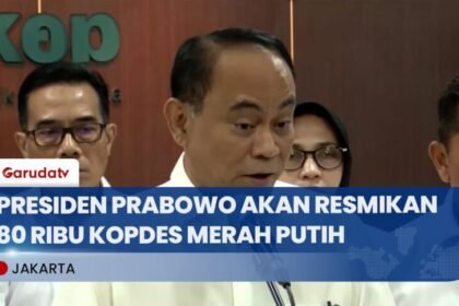 Presiden Prabowo Akan Resmikan 80 Ribu Koperasi Desa Merah Putih