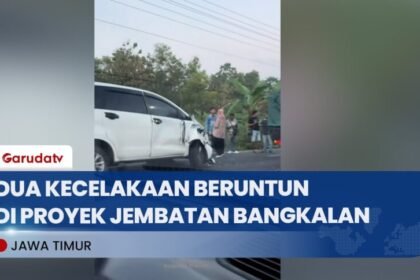 Dua Kecelakaan Beruntun Terjadi di Lokasi Proyek Jembatan Bangkalan