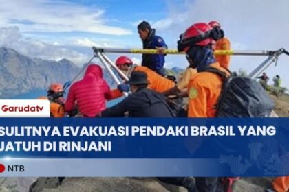 Evakuasi Pendaki Brasil Dengan Helikopter Terhalang Kabut Tebal