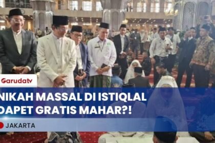 100 Pasangan Nikah Massal di Istiqlal Tanpa Biaya Sepeserpun