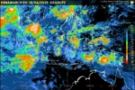 Langit mendung dan awan cumulonimbus tampak menutupi cakrawala, indikasi utama hujan deras dan petir di sejumlah wilayah.