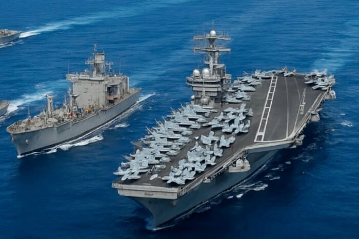 USS Nimitz melintasi Selat Malaka dengan pengawalan tiga kapal perusak, TNI pastikan pelayaran sah sesuai UNCLOS 1982.
