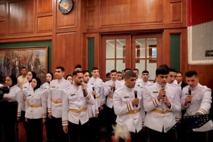 Momen Haru Lagu Kebangsaan Palestina Menggema Penuh Hormat di Kampus Unhan