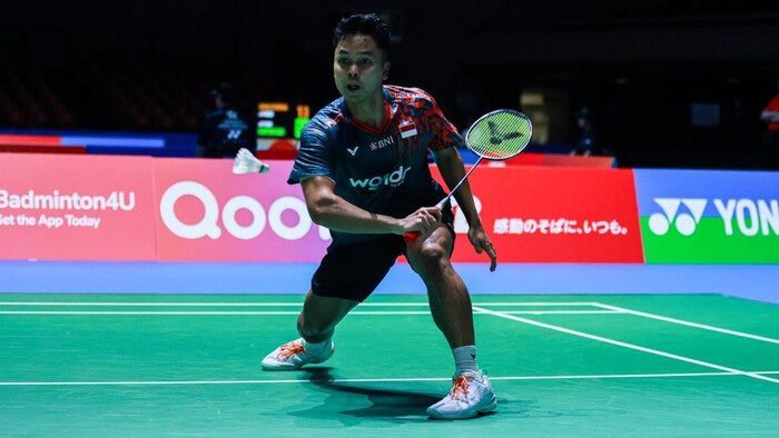 Anthony Ginting tersingkir pada babak pertama China Open 2025 (Dok. PBSI)