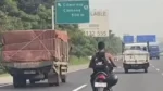 Pemotor Tanpa Helm Nekat Masuk Tol Jagorawi Arah Bogor