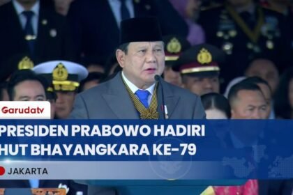 [FULL] Pidato Presiden Prabowo Soroti Keaktifan Polri dalam Program MBG pada HUT Bhayangkara