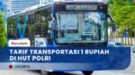 Pemprov Jakarta Gratiskan Transportasi Publik Hanya Rp1 di HUT Bhayangkara ke-79