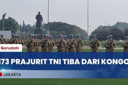 Momen Haru Sambut 173 Prajurit TNI yang Selesai Bertugas di Kongo