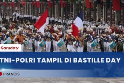 TNI Polri Tampil Memukau di BastilleDay 2025, Hadirkan Tari Nusantara & Maskot Khas Indonesia