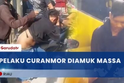 Dua Terduga Pelaku Curanmor Kepergok Warga, Satu Orang B4b4k B3lur Dihajar Massa