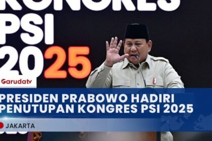 Disambut Teriakan “Dua Periode”, Presiden Prabowo Hadiri Penutupan Kongres PSI 2025 di Solo
