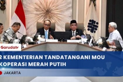 Kemnaker dan Kemenkop Tandatangani MOU Pelatihan SDM Koperasi Merah Putih