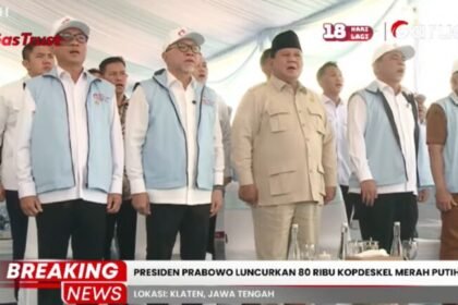 Presiden Prabowo Resmikan 80.000 Koperasi Desa di Klaten