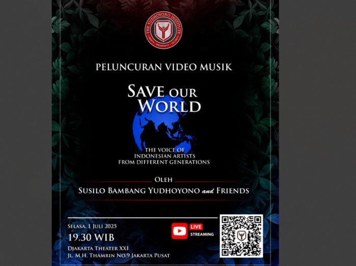 Kolaborasi SBY dan Musisi Luncurkan Video Musik 'Save Our World' Serukan Aksi Selamatkan Bumi 2 Kolaborasi SBY dan Musisi Luncurkan Video Musik 'Save Our World' Serukan Aksi Selamatkan Bumi