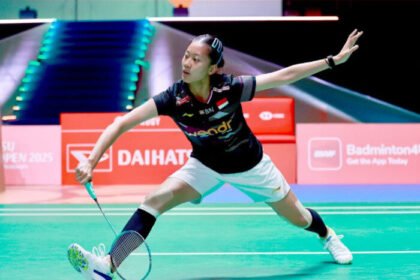 Putri Kusuma Wardani tampil luar biasa saat mengalahkan unggulan Jepang, Tomoka Miyazaki, di babak 16 besar Japan Open 2025, Kamis (17/7).