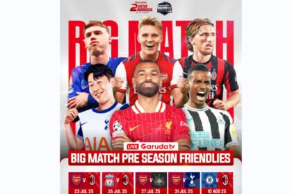 Garuda TV Rayakan HUT ke-2 dengan Exclusive Big Match Pramusim Klub Elite Eropa!