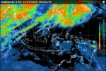 BMKG peringatkan Jawa Timur dan wilayah lainnya terhadap potensi hujan lebat disertai petir dan angin kencang pada 21–25 Juli 2025.