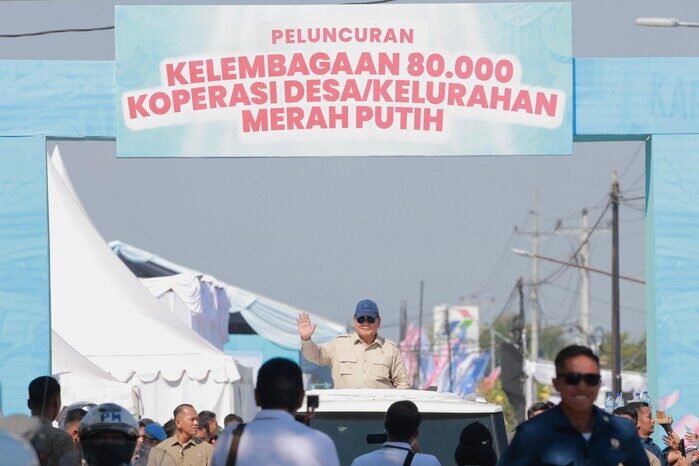 Presiden Prabowo Subianto saat meluncurkan Koperasi Desa Merah Putih di Klaten, sebagai solusi sistemik bagi permasalahan klasik petani.